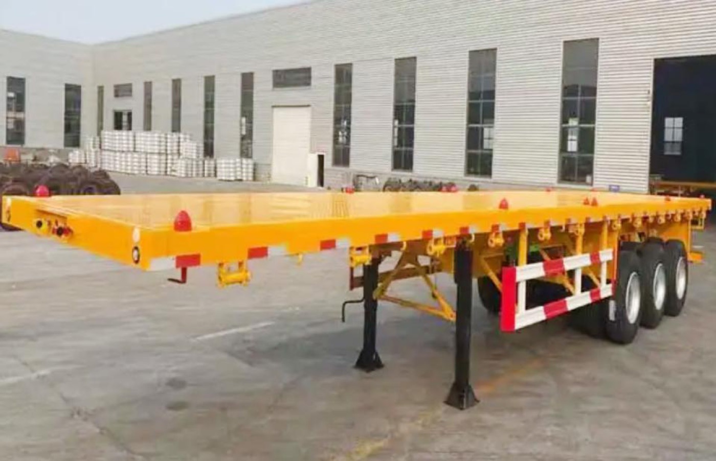 40ft 3-Axle Flatbed Container Trailer