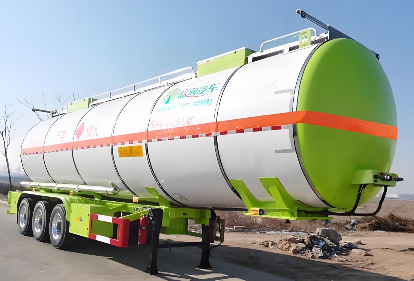 3-Axle Chemical / Acid Tank Trailer