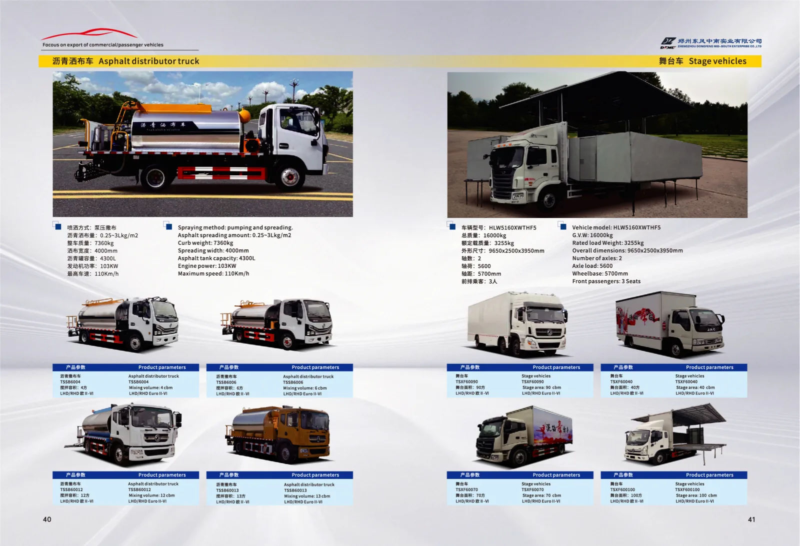 Stage vehicles HLW5160WXTHF5