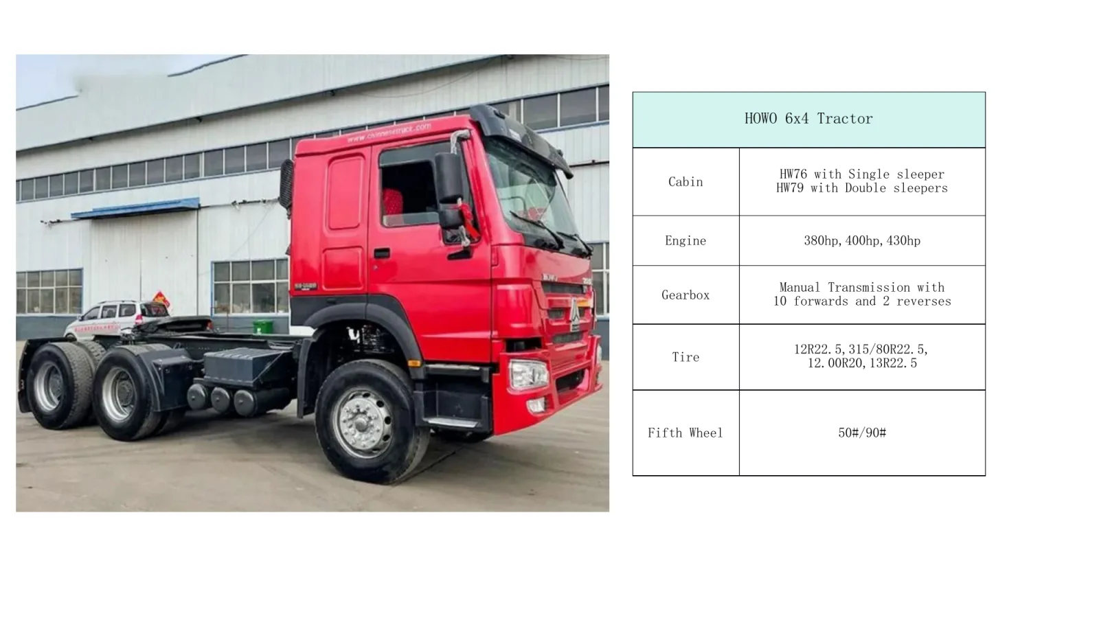 HOWO 6x4 Tractor