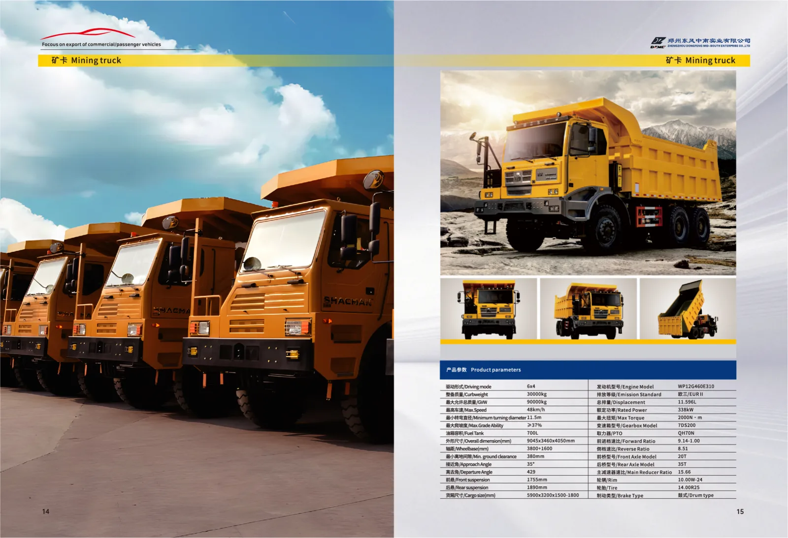 SHACMAN Mining Truck 6x4