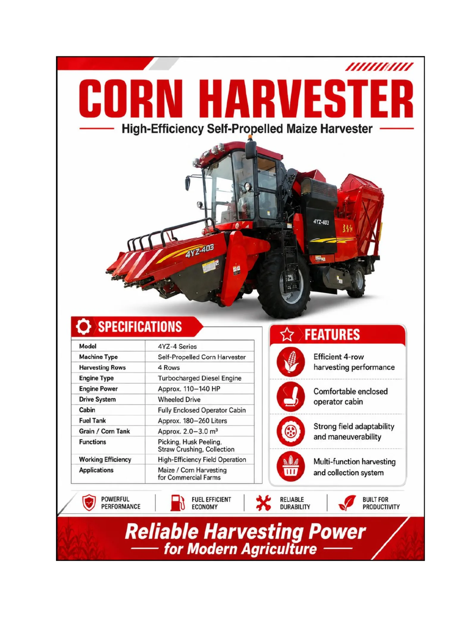 Corn Harvester (4YZ-4 Series)