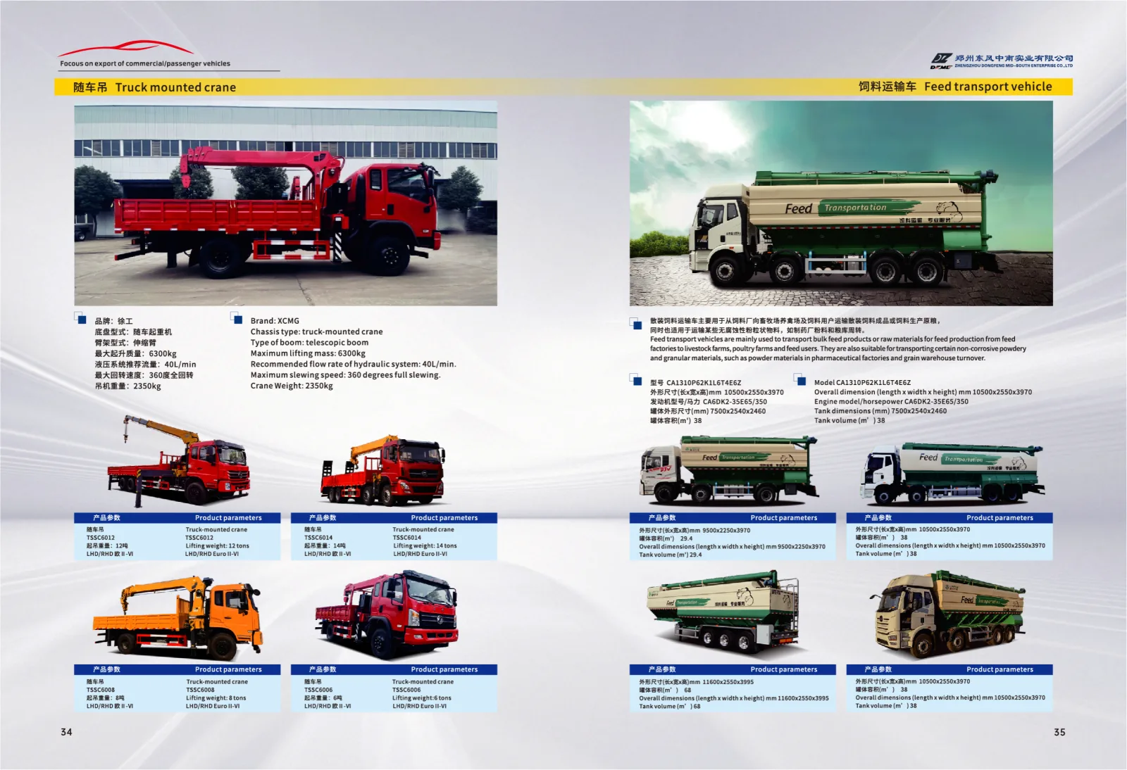 Feed transportation vehicle