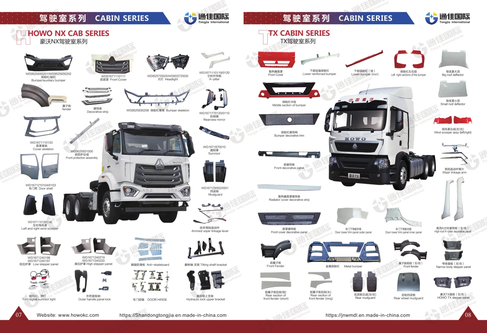 HOWO NX CAB SERIES