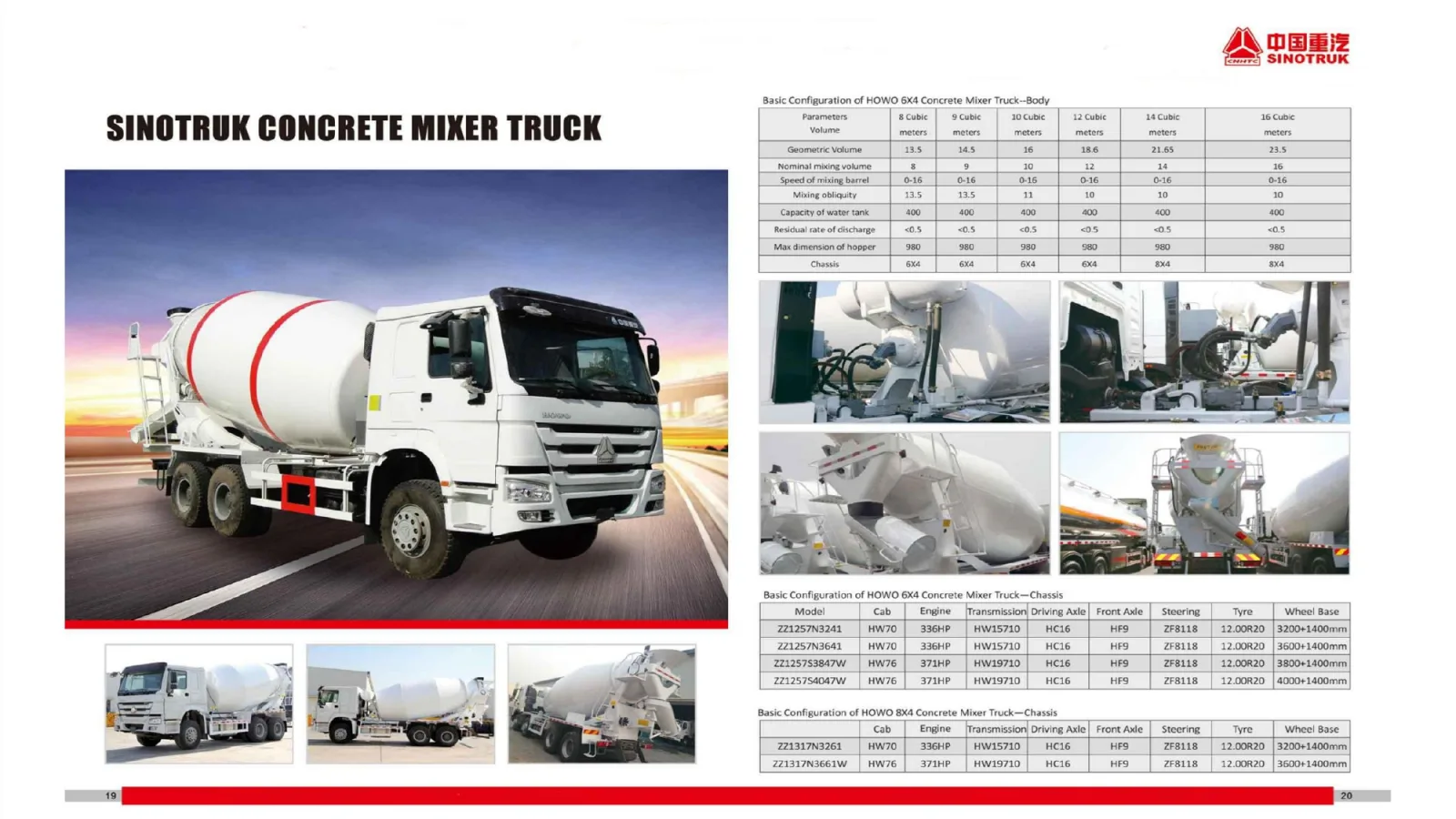 Sinotruk HOWO 6x4 Concrete Mixer Truck